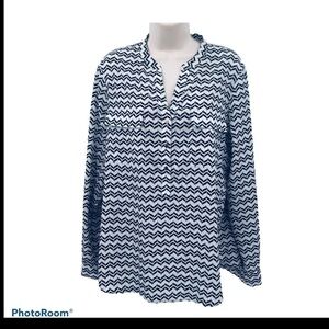 Ivanka Trump women’s black‎ and white blouse size M